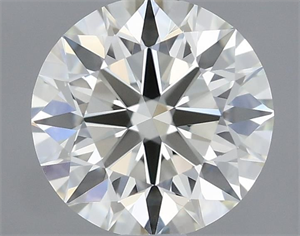 Picture of Natural Diamond 0.48 Carats, Round with Excellent Cut, J Color, IF Clarity and Certified by IGI