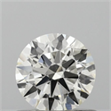 Natural Diamond 0.53 Carats, Round with Excellent Cut, I Color, VS1 Clarity and Certified by IGI