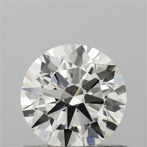 Picture of Natural Diamond 0.53 Carats, Round with Excellent Cut, I Color, VS1 Clarity and Certified by IGI