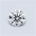 Natural Diamond 0.50 Carats, Round with Very Good Cut, I Color, SI1 Clarity and Certified by GIA