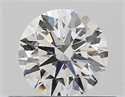 Natural Diamond 0.41 Carats, Round with Excellent Cut, F Color, SI1 Clarity and Certified by GIA