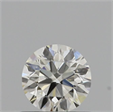 Natural Diamond 0.50 Carats, Round with Excellent Cut, K Color, VVS2 Clarity and Certified by GIA