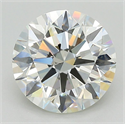 Natural Diamond 2.71 Carats, Round with Excellent Cut, K Color, VS2 Clarity and Certified by GIA