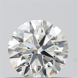 Picture of Natural Diamond 0.40 Carats, Round with Excellent Cut, I Color, VVS1 Clarity and Certified by GIA