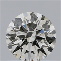 Natural Diamond 0.52 Carats, Round with Excellent Cut, J Color, I1 Clarity and Certified by GIA