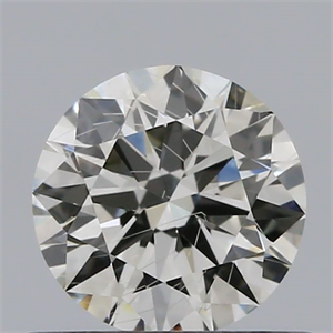 Picture of Natural Diamond 0.52 Carats, Round with Excellent Cut, J Color, I1 Clarity and Certified by GIA