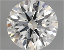 Natural Diamond 0.42 Carats, Round with Excellent Cut, J Color, VVS1 Clarity and Certified by GIA