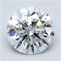 Natural Diamond 1.81 Carats, Round with Excellent Cut, E Color, VVS1 Clarity and Certified by GIA