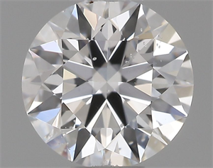 Picture of Natural Diamond 0.40 Carats, Round with Very Good Cut, D Color, SI2 Clarity and Certified by GIA