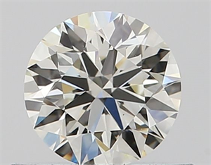 Picture of Natural Diamond 0.46 Carats, Round with Excellent Cut, J Color, VS2 Clarity and Certified by GIA