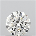 Natural Diamond 0.52 Carats, Round with Excellent Cut, I Color, I1 Clarity and Certified by GIA