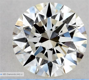 Picture of Natural Diamond 0.52 Carats, Round with Excellent Cut, J Color, VS1 Clarity and Certified by GIA