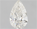 Natural Diamond 1.01 Carats, Pear with  Cut, H Color, I1 Clarity and Certified by GIA