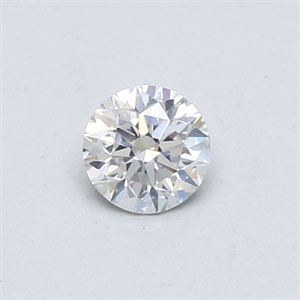 Picture of Natural Diamond 0.40 Carats, Round with Very Good Cut, F Color, SI2 Clarity and Certified by GIA