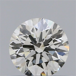 Picture of Natural Diamond 0.40 Carats, Round with Excellent Cut, H Color, SI1 Clarity and Certified by IGI