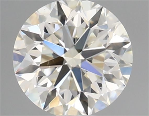 Picture of Natural Diamond 0.49 Carats, Round with Very Good Cut, K Color, VS2 Clarity and Certified by GIA