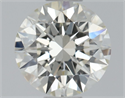 Natural Diamond 0.42 Carats, Round with Excellent Cut, J Color, VVS2 Clarity and Certified by GIA