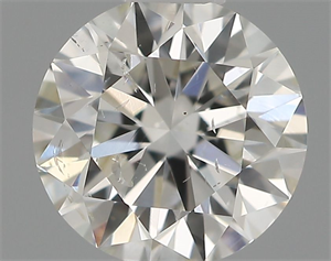 Picture of Natural Diamond 0.49 Carats, Round with Excellent Cut, G Color, SI2 Clarity and Certified by IGI