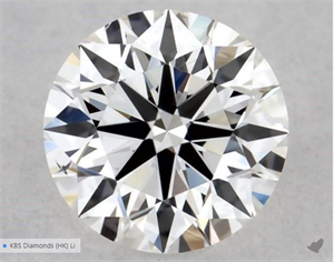 Picture of Natural Diamond 0.40 Carats, Round with Excellent Cut, E Color, VS2 Clarity and Certified by GIA