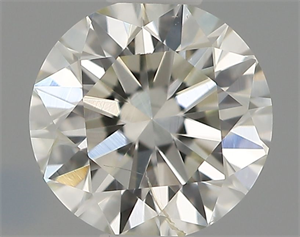 Picture of Natural Diamond 0.41 Carats, Round with Excellent Cut, H Color, SI2 Clarity and Certified by IGI