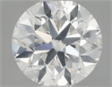 Natural Diamond 0.50 Carats, Round with Good Cut, H Color, SI2 Clarity and Certified by GIA