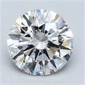 Natural Diamond 2.01 Carats, Round with Excellent Cut, G Color, SI2 Clarity and Certified by GIA