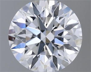 Picture of Natural Diamond 0.40 Carats, Round with Excellent Cut, D Color, VS2 Clarity and Certified by GIA