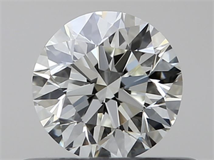 Picture of Natural Diamond 0.40 Carats, Round with Excellent Cut, K Color, VVS2 Clarity and Certified by GIA