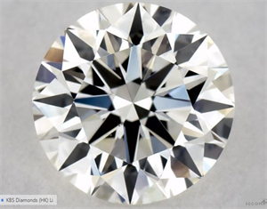 Picture of Natural Diamond 0.50 Carats, Round with Excellent Cut, J Color, VS2 Clarity and Certified by GIA