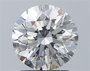 Picture of Natural Diamond 2.00 Carats, Round with Excellent Cut, F Color, SI1 Clarity and Certified by GIA