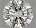 Natural Diamond 0.40 Carats, Round with Excellent Cut, H Color, SI1 Clarity and Certified by IGI