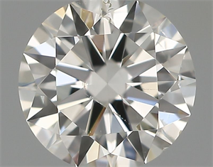 Picture of Natural Diamond 0.40 Carats, Round with Excellent Cut, H Color, SI1 Clarity and Certified by IGI