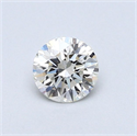 Natural Diamond 0.40 Carats, Round with Very Good Cut, I Color, SI1 Clarity and Certified by GIA