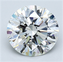 Natural Diamond 3.50 Carats, Round with Excellent Cut, H Color, VS1 Clarity and Certified by GIA