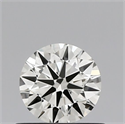 Natural Diamond 0.55 Carats, Round with Excellent Cut, J Color, VVS2 Clarity and Certified by IGI