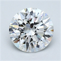 Natural Diamond 1.51 Carats, Round with Excellent Cut, F Color, VS1 Clarity and Certified by GIA