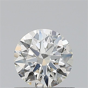 Picture of Natural Diamond 0.50 Carats, Round with Excellent Cut, H Color, VS2 Clarity and Certified by IGI