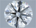 Natural Diamond 2.92 Carats, Round with Excellent Cut, H Color, VS2 Clarity and Certified by IGI