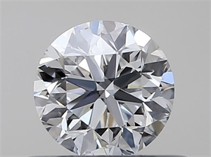 Picture of Natural Diamond 0.40 Carats, Round with Very Good Cut, D Color, SI1 Clarity and Certified by GIA