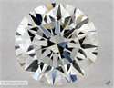 Natural Diamond 0.55 Carats, Round with Excellent Cut, J Color, SI1 Clarity and Certified by GIA