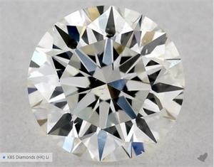 Picture of Natural Diamond 0.55 Carats, Round with Excellent Cut, J Color, SI1 Clarity and Certified by GIA