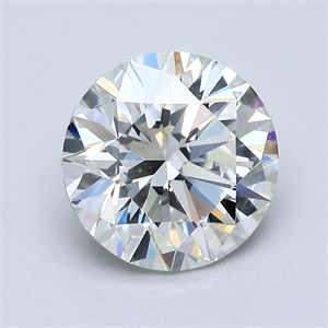 Picture of Natural Diamond 3.02 Carats, Round with Very Good Cut, I Color, VVS2 Clarity and Certified by GIA