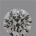 Natural Diamond 0.42 Carats, Round with Excellent Cut, K Color, VVS2 Clarity and Certified by GIA