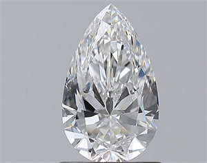 Picture of Natural Diamond 1.01 Carats, Pear with  Cut, D Color, VVS2 Clarity and Certified by GIA