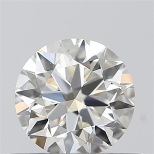 Picture of Natural Diamond 0.41 Carats, Round with Excellent Cut, I Color, VVS1 Clarity and Certified by GIA