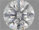 Natural Diamond 1.80 Carats, Round with Excellent Cut, H Color, SI1 Clarity and Certified by GIA