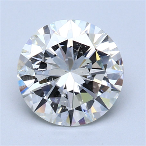 Picture of Natural Diamond 3.63 Carats, Round with Very Good Cut, J Color, SI2 Clarity and Certified by GIA