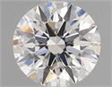 Natural Diamond 0.54 Carats, Round with Excellent Cut, J Color, SI1 Clarity and Certified by GIA