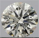 Natural Diamond 0.50 Carats, Round with Excellent Cut, J Color, SI1 Clarity and Certified by GIA