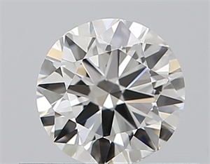 Picture of Natural Diamond 0.40 Carats, Round with Very Good Cut, I Color, VVS2 Clarity and Certified by GIA